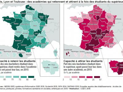 Plus de 80% des néo-bacheliers de l'académie de Rouen y restent pour leurs études supérieures. - Observatoire des territoires