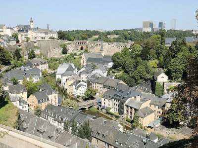 Vue sur la ville de Luxembourg, le 29 août 2017 - ludovic MARIN [AFP]