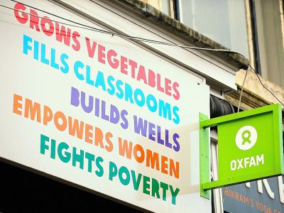Une librairie Oxfam à Glasgow, le 10 février 2018 - Andy Buchanan [AFP]