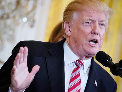Le président américain Donald Trump à Washington, le 13 février 2018 - MANDEL NGAN [AFP]