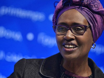 Winnie Byanyima, directrice exécutive d'Oxfam International, le 17 avril 2016 à Washington - Mandel Ngan [AFP/Archives]