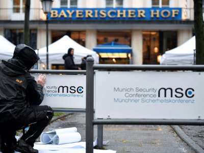 La 54e conférence annuelle sur la sécurité de Munich a débuté le 16 février 2018. Elle se tient dans un grand hôtel de la capitale bavaroise. - THOMAS KIENZLE [AFP]