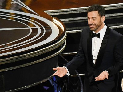 Le présentateur Jimmy Kimmel lors de la 89e cérémonie des Oscars le 26 février 2017 à Hollywood, Californie - Mark RALSTON [AFP/Archives]