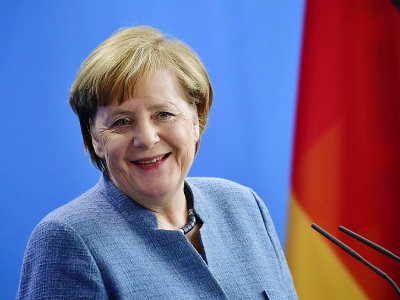 La chancelière allemande Angela Merkel, à Berlin le 27 février 2018. - Tobias SCHWARZ [AFP/Archives]