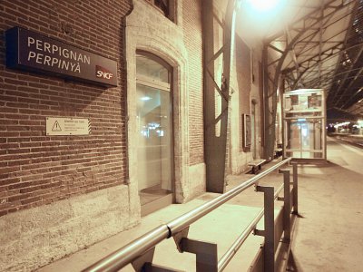 La gare de Perpignan, en octobre 2014 - RAYMOND ROIG [AFP/Archives]
