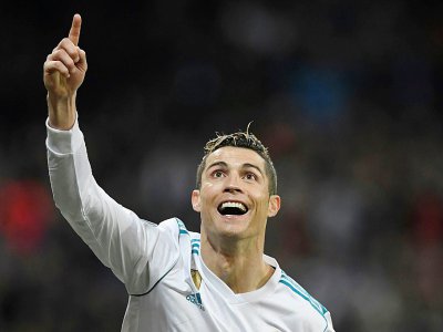 Cristiano Ronaldo avait inscrit un doublé à l'aller, le 14 février 2018 à Madrid - GABRIEL BOUYS [AFP/Archives]