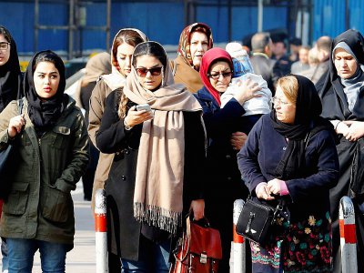 Des Iraniennes dans une rue de Téhéran, le 7 février 2018 - ATTA KENARE [AFP]