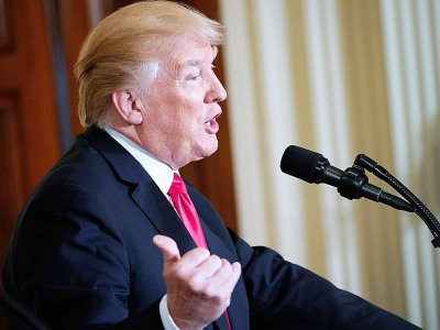 Le président américain Donald Trump, le 6 mars 2018 à la Maison Blanche, à Washington - MANDEL NGAN [AFP]