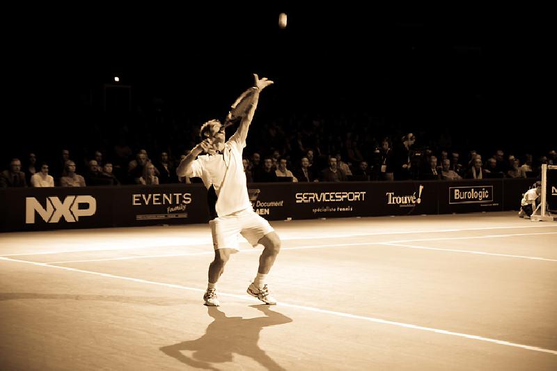 Richard Gasquet à l'Open de tennis de Caen - 13 décembre 2011 - Maxence Gorréguès - Tendance Ouest