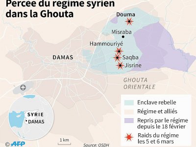 Percée du régime syrien dans la Ghouta - Gillian HANDYSIDE [AFP]