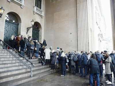 Devant le tribunal de Copenhague avant l'ouverture du procès de Peter Madsen, le 8 mars 2018 - Mads Claus Rasmussen [Ritzau Scanpix/AFP]