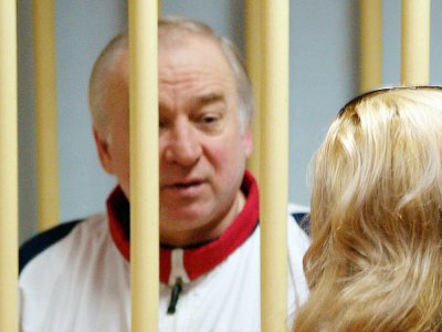 Sergueï Skripal lors de son procès à Moscou, le 9 août 2006 - Yuri SENATOROV [Kommersant Photo/AFP/Archives]
