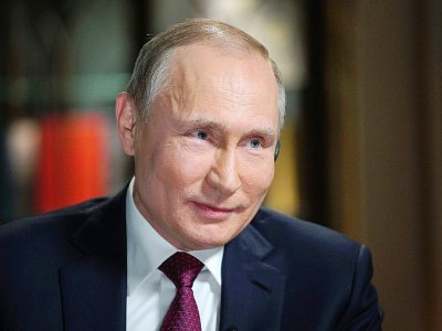 Le président Vladimir Poutine au Kremlin, le 1er mars 2018 - Alexei Druzhinin [SPUTNIK/AFP/Archives]