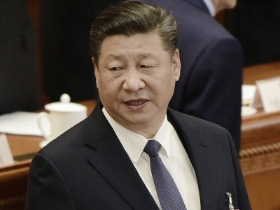 Le président chinois Xi Jinping durant la session plénière de l'Assemblée nationale populaire à Pékin, le 11 mars 2018 - FRED DUFOUR [AFP/Archives]