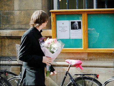 Hommage à Stephen Hawking à Cambridge, le 14 mars 2018 - Tolga AKMEN [AFP]