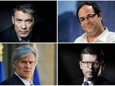 Les quatre candidats au premier tour de l'élection du futur premier secrétaire du PS, Olivier Faure, Emmanuel Maurel, Stephane Le Foll et Luc Carvounas - - [AFP/Archives]