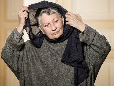 La romancière russe Ludmila Oulistkaia à Paris le 15 mars 2018 - JOEL SAGET [AFP]