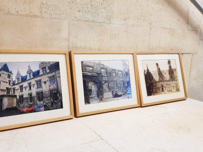 Trois clichés de l'hôtel de Than à Caen qui appartiennent désormais au passé. - Maxence Gorréguès