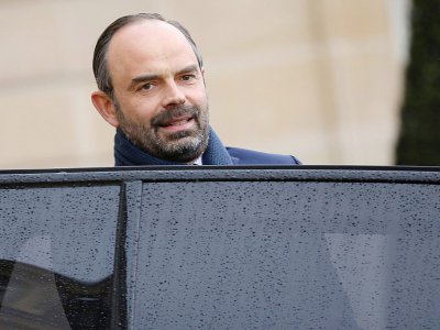 Le Premier ministre Edouard Philippe quitte le Palais de l'Elysée, le 7 mars 2018 - ludovic MARIN [AFP/Archives]