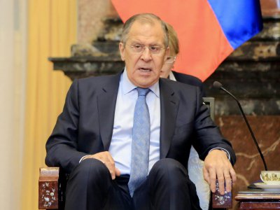 Le ministre russe des AFfaires étrangères Sergueï Lavrov à Hanoï, le 23 mars 2018 - MINH HOANG [POOL/AFP]
