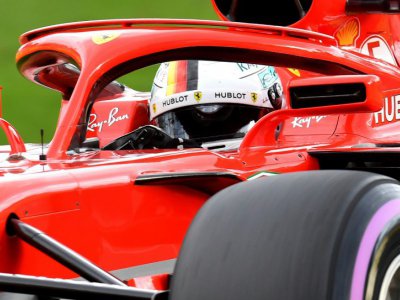 L'Allemand Sebastien Vettel (Ferrrari) lors du GP d'Australie de F1, le 25 mars 2018 à Melbourne - Paul Crock [AFP]