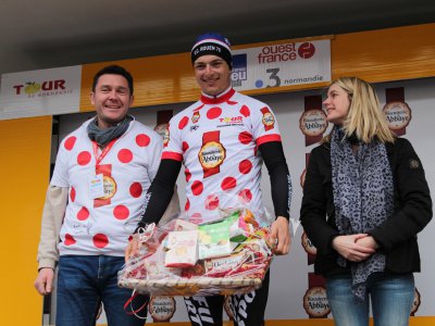Le coureur du VC Rouen Théo Nicolas est le meilleur grimpeur de ce Tour de Normandie 2018. - Anthony Derestiat