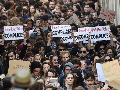 Manifestation d'étudiants à Montpellier le 28 mars 2018 - SYLVAIN THOMAS [AFP]