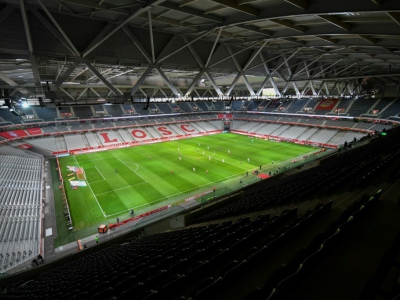 Le LOSC et Amiens se sont affrontés dans un stade Pierre-Mauroy à huis clos avec à la clé une nouvelle défaite lilloise, le 1er avril 2018 - DENIS CHARLET [AFP]
