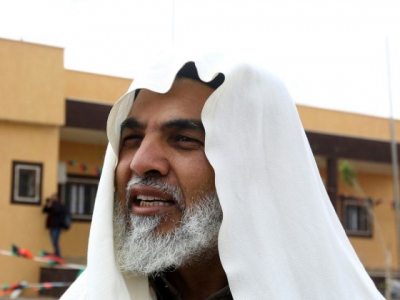 Un des leaders tribaux de la ville de Zenten, en Libye, Chaaban al-Marhani, le 28 mars 2018 - MAHMUD TURKIA [AFP]