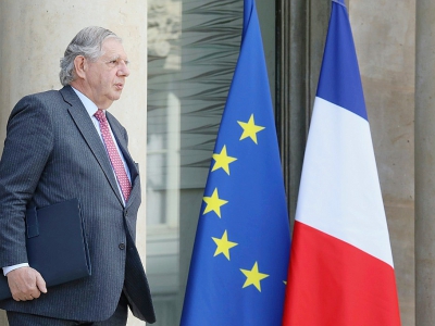 Le ministre de la Cohésion des territoires Jacques Mézard, le 21 mars 2018 à l'Elysée - LUDOVIC MARIN [AFP/Archives]
