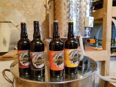 La microbrasserie de la presqu'île de Brotonne produit quatre bières différentes (blonde, ambrée, IPA et Stout). - Gilles Anthoine