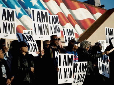 Rassemblement en hommage à Martin Luther King à Memphis, le 4 avril 2018 - Brendan Smialowski [AFP]