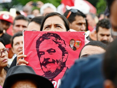 Des partisans de Lula le 4 avril 2018 à Brasilia. - EVARISTO SA [AFP]