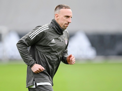 Le milieu français du Bayern, Franck Ribéry, lors d'un entraînement de l'équipe, à Munich, le 10 avril 2018 - CHRISTOF STACHE [AFP]
