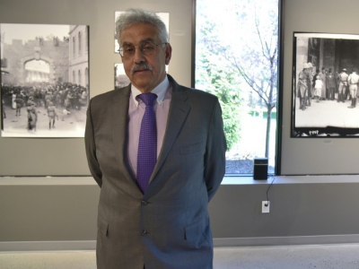 L'homme d'affaires palestino-américain Faisal Saleh, fondateur du "Palestine Museum US", le 22 avril 2018 à Woodbridge - HECTOR RETAMAL [AFP]