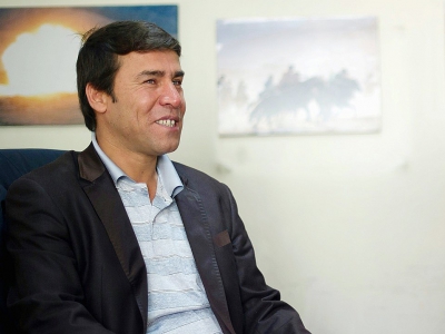 Shah Marai, chef photographe, au bureau de l'AFP à Kaboul, le 17 avril 2012 - Johannes EISELE [AFP/Archives]