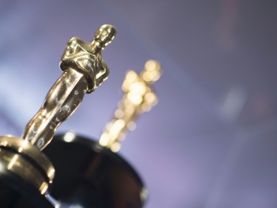 L'emblématique statuette des Oscars, photographiée à Hollywood le 1er mars 2018 - VALERIE MACON [AFP]