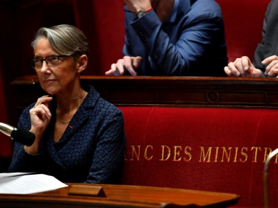 La ministre des Transports Elisabeth Borne, lors du vote à l'Assemblée nationale du projet de loi sur la réforme de la SNCF, le 17 avril 2018 - GERARD JULIEN [AFP]