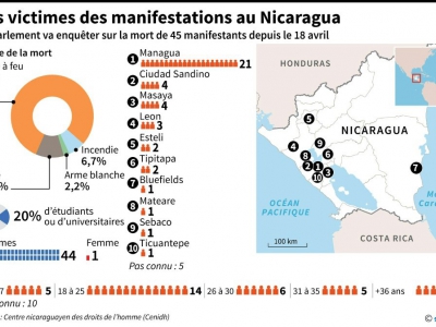 Les victimes des manifestations au Nicaragua - Anella RETA [AFP]