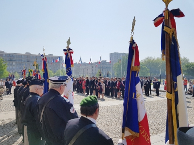Le 8 mai 2018 au Havre, en mémoire de l'escadrille "Le Havre" du régiment de chasse Normandie Niemen. - Gilles Anthoine