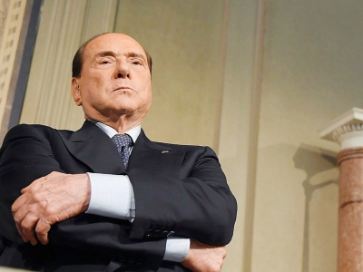 Silvio Berlusconi à Rome, le 7 mai 2018 - Tiziana FABI [AFP/Archives]