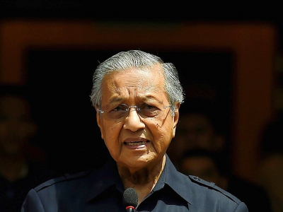 Le nouveau Premier ministre Mahathir Mohamad à Kuala Lumpur en Malaisie, le 11 mai 2018 - Manan VATSYAYANA, Manan VATSYAYANA [AFP]