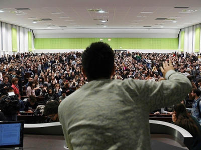 Assemblée générale d'étudiants le 2 mai 2018 à l'université de Nanterre - ALAIN JOCARD [AFP/Archives]