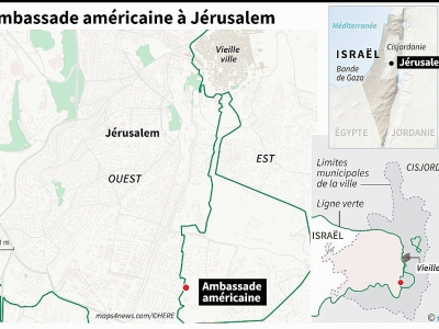 L'ambassade américaine à Jérusalem - Paz PIZARRO [AFP]