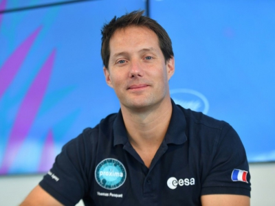 L'astronaute Thomas Pesquet, le 15 mai 2018 à Cannes - YANN COATSALIOU [AFP]