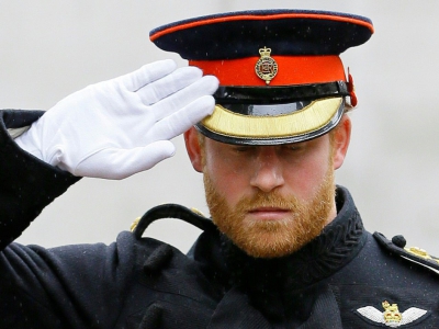 Le soldat Harry à Londres, le 6 novembre 2015 - KIRSTY WIGGLESWORTH [POOL/AFP/Archives]