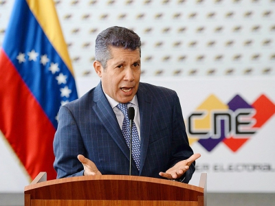 Le candidat de l'opposition à l'élection présidentielle du Venezuela Henri Falcon, à Caracas le 2 mars 2018 - FEDERICO PARRA [AFP/Archives]
