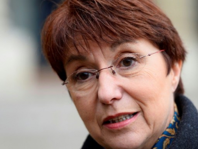 Catherine Arenou, maire Les Républicains de Chanteloup-les-Vignes (Yvelines), à Paris, le 29 janvier 2015 - ALAIN JOCARD [AFP/Archives]