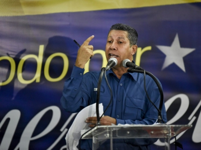 Henri Falcon le 20 mai 2018 à Caracas - Carlos Becerra [AFP]