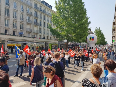 2300 personnes ont défilé dans les rues de Rouen, selon les chiffres de la police. - Amaury Tremblay